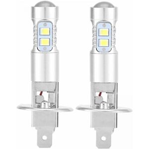 CYSLMUK Headlight Bulbs, 2x H1 6000K Super White 100W LED Headlight Bulbs Kit Low Beam CYSLMUK Headlight Bulbs, 2x H1 6000K Super White 100W LED Headlight Bulbs Kit Low Beam