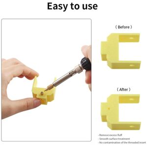 TLILY Heat Set Insert Soldering Iron Tip M2-M8 Brass Hot Melt Inset Nut Embedded Thread Insertion Kit for 3d Printing EU Plug TLILY Heat Set Insert Soldering Iron Tip M2-M8 Brass Hot Melt Inset Nut Embedded Thread Insertion Kit for 3d Printing EU Plug