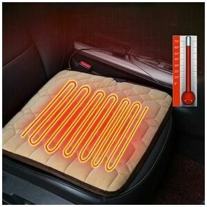 DEWDAT Heated Car Seat Cushion 12V/24V Portable Car Back Massager Heating Ventilation Function Winter Driving DEWDAT Heated Car Seat Cushion 12V/24V Portable Car Back Massager Heating Ventilation Function Winter Driving