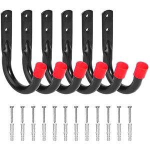 Tlily - Heavy Duty Garage Hooks for Hanging, 6Pcs Storage Extension Cord Tool with Wall Anchors and Screws Tlily - Heavy Duty Garage Hooks for Hanging, 6Pcs Storage Extension Cord Tool with Wall Anchors and Screws