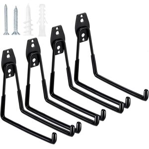 WOIYIC Heavy Duty Garage Hooks for Hanging Tools, Garage Storage Hooks, Utility Wall Hooks for Organizing Garage and Garden Tools (Black) WOIYIC Heavy Duty Garage Hooks for Hanging Tools, Garage Storage Hooks, Utility Wall Hooks for Organizing Garage and Garden Tools (Black)
