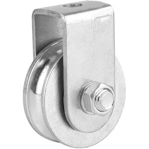Gotrays - Heavy Duty Stainless Steel Single Pulley, Single Pulley Block Roller for Wire Rope, Load 300kg - Silver Gotrays - Heavy Duty Stainless Steel Single Pulley, Single Pulley Block Roller for Wire Rope, Load 300kg - Silver