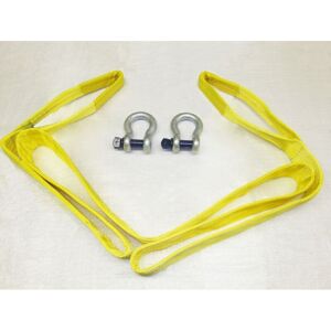 Securefix Direct - Heavy Duty Tow Strap 9 Ton 3 Metre with Shackles (9T 3M Recovery Towing Strop) Securefix Direct - Heavy Duty Tow Strap 9 Ton 3 Metre with Shackles (9T 3M Recovery Towing Strop)