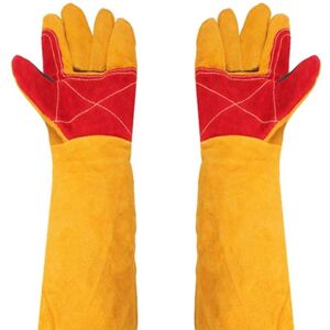 TINOR Heavy Duty Welding Gloves - 24' Extra Long Sleeves - Leather - Heat Resistant - Fireplace Work Protective Gloves - Cut Resistant Gardening Gloves TINOR Heavy Duty Welding Gloves - 24' Extra Long Sleeves - Leather - Heat Resistant - Fireplace Work Protective Gloves - Cut Resistant Gardening Gloves