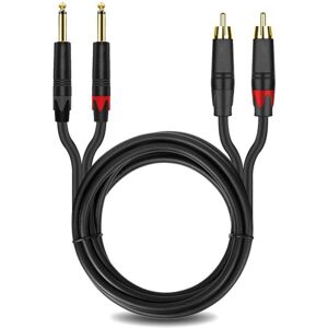 TLILY HiFi Audio Cable Stereo 6.35mm to 2 y Splitter TLILY HiFi Audio Cable Stereo 6.35mm to 2 y Splitter
