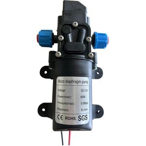 Cyslmuk - High Pressure Water Pump, dc 12V 5L/min Diaphragm Water Pump 116PSI Self-Priming Spray Pump with Clamp for Boats, RVs, Campers Cyslmuk - High Pressure Water Pump, dc 12V 5L/min Diaphragm Water Pump 116PSI Self-Priming Spray Pump with Clamp for Boats, RVs, Campers