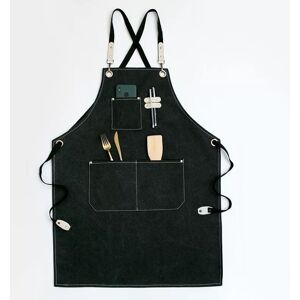 TONCHEAN High Quality Cowboy Apron with Pockets for Hairdresser, Waterproof Waxed Canvas Multi-Function Work Apron, Painter, Gardener, Hair Stylist for Women TONCHEAN High Quality Cowboy Apron with Pockets for Hairdresser, Waterproof Waxed Canvas Multi-Function Work Apron, Painter, Gardener, Hair Stylist for Women