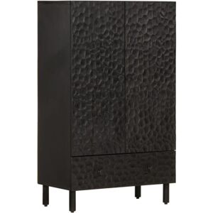 Highboard Black 60x33x100 cm Solid Wood Mango vidaXL Highboard Black 60x33x100 cm Solid Wood Mango vidaXL