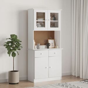 Highboard alta White 77x35x165 cm Solid Wood Pine Vidaxl Highboard alta White 77x35x165 cm Solid Wood Pine Vidaxl