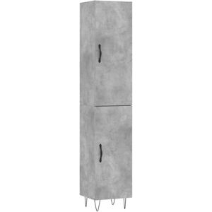 vidaXL Concrete Grey Highboard - Sideboard Storage Cabinet - 34.5x34x180 cm vidaXL Concrete Grey Highboard - Sideboard Storage Cabinet - 34.5x34x180 cm