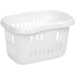 STORM TRADING GROUP 2 x Ice White Hipster Plastic Laundry Baskets STORM TRADING GROUP 2 x Ice White Hipster Plastic Laundry Baskets