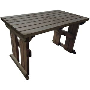Arbor Garden Solutions - hollies Garden Table (4ft, Rustic brown finish) Arbor Garden Solutions - hollies Garden Table (4ft, Rustic brown finish)