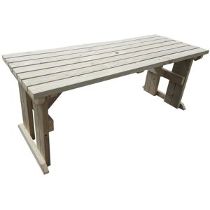 Arbor Garden Solutions - hollies Garden Table (4ft, Natural finish) Arbor Garden Solutions - hollies Garden Table (4ft, Natural finish)