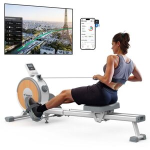 MERACH Home Rowing Machine, Quiet Magnetic Resistance, 16 Levels, Bluetooth Display, Tablet Holder, Vertical Storage, Easy To Assemble, Max. 348 Lbs MERACH Home Rowing Machine, Quiet Magnetic Resistance, 16 Levels, Bluetooth Display, Tablet Holder, Vertical Storage, Easy To Assemble, Max. 348 Lbs