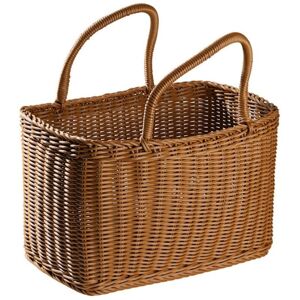 TLILY Home Shopping Basket Hand Vegetable Decorative Woven Flower Arrangement Imitating Rattan Picnic Bag TLILY Home Shopping Basket Hand Vegetable Decorative Woven Flower Arrangement Imitating Rattan Picnic Bag