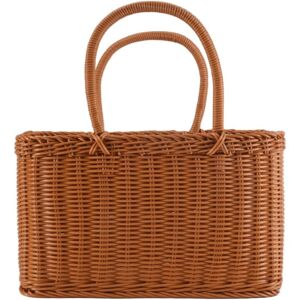 Tlily - Home Shopping Basket Hand Vegetable Decorative Woven Flower Arrangement Imitating Rattan Picnic Bag Tlily - Home Shopping Basket Hand Vegetable Decorative Woven Flower Arrangement Imitating Rattan Picnic Bag