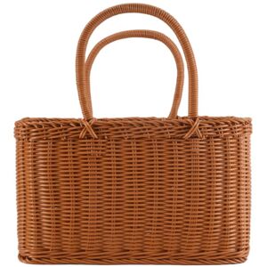 Tlily - Home Shopping Basket Hand Vegetable Decorative Woven Flower Arrangement Imitating Rattan Picnic Bag Tlily - Home Shopping Basket Hand Vegetable Decorative Woven Flower Arrangement Imitating Rattan Picnic Bag
