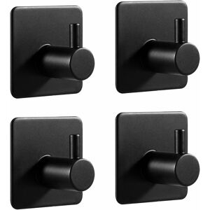 HOOPZI Hooks Wall Key Hooks Self Adhesive Hooks 4 Pack Stainless Steel Hooks Towel Hooks Heavy Duty, Waterproof Modern Hooks for Bathroom Kitchen Bedroom HOOPZI Hooks Wall Key Hooks Self Adhesive Hooks 4 Pack Stainless Steel Hooks Towel Hooks Heavy Duty, Waterproof Modern Hooks for Bathroom Kitchen Bedroom