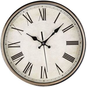 SERBIA Horloge murale à quartz silencieuse moderne 30 cm à piles avec chiffres romains, pendules murales vintage, école SERBIA Horloge murale à quartz silencieuse moderne 30 cm à piles avec chiffres romains, pendules murales vintage, école