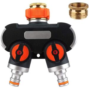Linghhang - Way Splitter: 3/4' and 1/2' y with Faucet Adapter, Adjustable and Lockable Water Flow, 2 Way Distributor for Garden Watering, Washing, Linghhang - Way Splitter: 3/4' and 1/2' y with Faucet Adapter, Adjustable and Lockable Water Flow, 2 Way Distributor for Garden Watering, Washing,