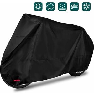 AYYQH Housse de moto Protection uv Imperméable Coupe-vent Pluie Neige Anti-poussière Extérieur xxl 245x105x125cm Noir AYYQH Housse de moto Protection uv Imperméable Coupe-vent Pluie Neige Anti-poussière Extérieur xxl 245x105x125cm Noir