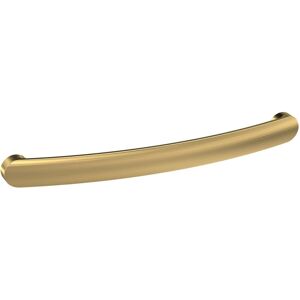 Hudson Reed - Nuie Brushed Brass 210mm d Shaped Furniture Handle with 192mm Hole Centres - H191 Hudson Reed - Nuie Brushed Brass 210mm d Shaped Furniture Handle with 192mm Hole Centres - H191