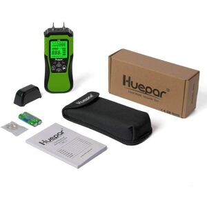 Huepar Digital Wood Moisture Meter Pin-Type Water Leak Detector with 2 Measuring Modes -8 Types of Wood Dampness Tester with LCD Huepar Digital Wood Moisture Meter Pin-Type Water Leak Detector with 2 Measuring Modes -8 Types of Wood Dampness Tester with LCD