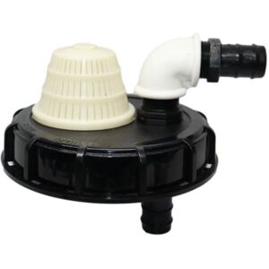 COOCHEER IBC Inlet Lid with Vent, Chemical Drum Lid, Plastic IBC Filter, Filling Accessory, 163mm COOCHEER IBC Inlet Lid with Vent, Chemical Drum Lid, Plastic IBC Filter, Filling Accessory, 163mm