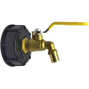 Gotrays - ibc Tank Adapter 3/4'' S60x6 Valve Brass Tap Hose Connector Ton Barrel Fitting Adapter for Rainwater Collectors Outlet Fitting Gotrays - ibc Tank Adapter 3/4'' S60x6 Valve Brass Tap Hose Connector Ton Barrel Fitting Adapter for Rainwater Collectors Outlet Fitting