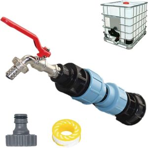 Aiperq - Ibc Tank Adapter, Ibc Tank Drain Adapter Tote 1/2' s60x6, Tap Tank Hose Connector Replacement Aiperq - Ibc Tank Adapter, Ibc Tank Drain Adapter Tote 1/2' s60x6, Tap Tank Hose Connector Replacement