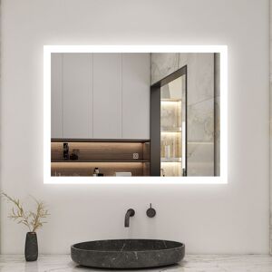 SKY Bathroom LED Mirror 900x700mm with Optional 3 Color Lights Anti-Fog Vertical/Horizontal SKY Bathroom LED Mirror 900x700mm with Optional 3 Color Lights Anti-Fog Vertical/Horizontal