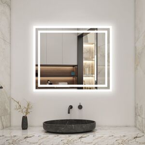 Sky Bathroom - led Mirror 600x500mm with Optional 3 Color Lights Anti-Fog Vertical/Horizontal Sky Bathroom - led Mirror 600x500mm with Optional 3 Color Lights Anti-Fog Vertical/Horizontal