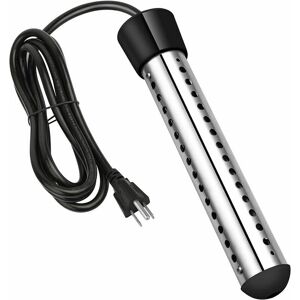 Dewdat - Immersion Water Heater, 1500W Submersible Immersion Water Heater with 304 Stainless Steel Full Guard, Bucket Heater Heats 5 Gallons of Water Dewdat - Immersion Water Heater, 1500W Submersible Immersion Water Heater with 304 Stainless Steel Full Guard, Bucket Heater Heats 5 Gallons of Water