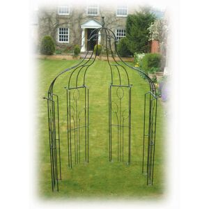 Imperial Bower (Inc Ground Spikes) Garden Gazebo - Solid Steel - L89 x W177.7 x H304.8 cm - Black Imperial Bower (Inc Ground Spikes) Garden Gazebo - Solid Steel - L89 x W177.7 x H304.8 cm - Black