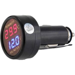 IKODM In 1 Digital Car Battery Voltage Meter Voltmeter & Thermometer Temperature Display Monitor Tester dc 12V 24V - RWAuto & Motorcycle/Tools & IKODM In 1 Digital Car Battery Voltage Meter Voltmeter & Thermometer Temperature Display Monitor Tester dc 12V 24V - RWAuto & Motorcycle/Tools &