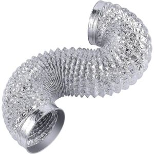SJQKA Inch Heavy Duty Flexible Dry Exhaust Hose, 12 Feet Length, Extra Thick Aluminum Air Conditioning Duct Kit (6 Layers) SJQKA Inch Heavy Duty Flexible Dry Exhaust Hose, 12 Feet Length, Extra Thick Aluminum Air Conditioning Duct Kit (6 Layers)