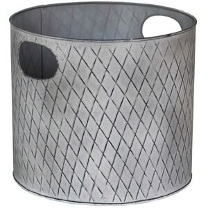 Indoor Christmas Tree Bucket - Galvanized Steel - L28 x W28 x H28 cm - Zinc Indoor Christmas Tree Bucket - Galvanized Steel - L28 x W28 x H28 cm - Zinc