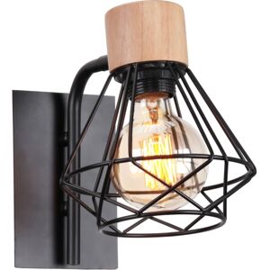 NORCKS Indoor Retro Wall Lights Metal Cage Wall Sconce Modern Retro Wall Light Black For Bedroom Kitchen Living Room NORCKS Indoor Retro Wall Lights Metal Cage Wall Sconce Modern Retro Wall Light Black For Bedroom Kitchen Living Room