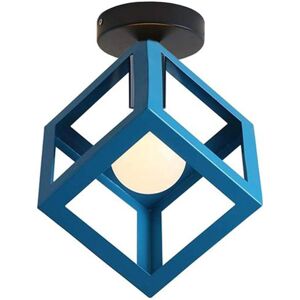 NORCKS Industrial Ceiling Light Blue Vintage Ceiling Lights Cage Chandelier Retro Ceiling Light Indoor Home NORCKS Industrial Ceiling Light Blue Vintage Ceiling Lights Cage Chandelier Retro Ceiling Light Indoor Home