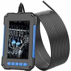 Ikodm - Industrial Endoscope, 1080P hd Camera, 4.3 Inch Screen, 5.5mm Waterproof Snake Camera, with 6 led Lights, Semi-Rigid Cable - Blue Ikodm - Industrial Endoscope, 1080P hd Camera, 4.3 Inch Screen, 5.5mm Waterproof Snake Camera, with 6 led Lights, Semi-Rigid Cable - Blue