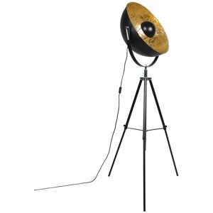 QAZQA Industrial Tripod Black Smart Floor Lamp with Wi-Fi A60 - Magna 50 Eglip QAZQA Industrial Tripod Black Smart Floor Lamp with Wi-Fi A60 - Magna 50 Eglip