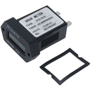 WOOSIEN Industrial Time Counter Stable High Accuracy Digital Display Timer With Rubber Ring for Generator Excavator Lawn Mower WOOSIEN Industrial Time Counter Stable High Accuracy Digital Display Timer With Rubber Ring for Generator Excavator Lawn Mower