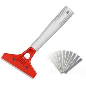 Linghhang - Grout Scraper with 10 Metal Blades, Glass Tile Floor Cleaning Tools Linghhang - Grout Scraper with 10 Metal Blades, Glass Tile Floor Cleaning Tools