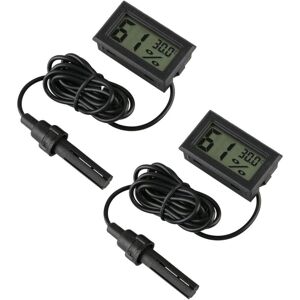 Ccykxa - inrigorous 2 Pack Digital Thermometer Hygrometer, Mini Probe Thermometer Temperature Humidity Meter for Reptile Incubator Aquarium Poultry Ccykxa - inrigorous 2 Pack Digital Thermometer Hygrometer, Mini Probe Thermometer Temperature Humidity Meter for Reptile Incubator Aquarium Poultry