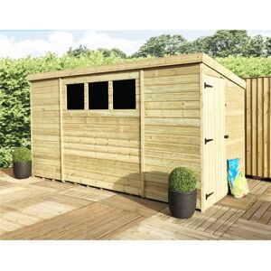 Marlborough - installed 14 x 6 Garden Shed Pressure Treated t&g pent Shed - 3 Windows + Side Door (14' x 6' / 14ft x 6ft) (14x6) Marlborough - installed 14 x 6 Garden Shed Pressure Treated t&g pent Shed - 3 Windows + Side Door (14' x 6' / 14ft x 6ft) (14x6)