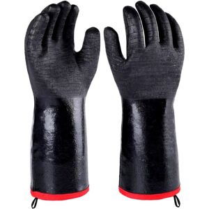 IKODM Insulated Heat/Cold Resistant BBQ/Grill Gloves Oven Mitts for Smoker, Frying Turkey, Smoking Meat, Hot Food, Pot Holder, Fireproof Water and Oil IKODM Insulated Heat/Cold Resistant BBQ/Grill Gloves Oven Mitts for Smoker, Frying Turkey, Smoking Meat, Hot Food, Pot Holder, Fireproof Water and Oil