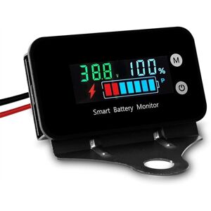 TLILY IPX7 Waterproof Battery Monitor with Bracket 7-100V,Car Motorcycle Golf Cart Meter Buzzer Alarm & Temperature TLILY IPX7 Waterproof Battery Monitor with Bracket 7-100V,Car Motorcycle Golf Cart Meter Buzzer Alarm & Temperature