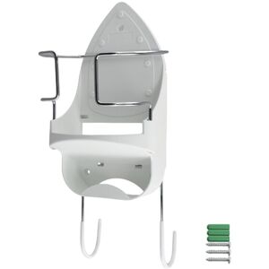 Tlily - Iron Board Hanger Wall Mount Electric Holder and Ironing Storage Organizer Shelf with Removable Hooks -2 Tlily - Iron Board Hanger Wall Mount Electric Holder and Ironing Storage Organizer Shelf with Removable Hooks -2
