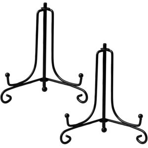 Iron Display Stand,2 Pack 4 Inch Iron Plate Holder Black Decorative Plate Holder Iron Easel Plate Photo Display Stand for Poster Frames Iron Display Stand,2 Pack 4 Inch Iron Plate Holder Black Decorative Plate Holder Iron Easel Plate Photo Display Stand for Poster Frames