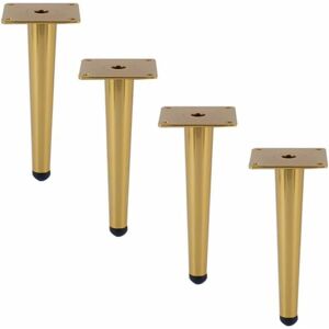 Tumalagia - Iron Furniture Racks (Thickened) Tapered Leg and Sofa Loading Racks 800kg Black/Gold - Suitable for All Kinds of diy Furniture Tumalagia - Iron Furniture Racks (Thickened) Tapered Leg and Sofa Loading Racks 800kg Black/Gold - Suitable for All Kinds of diy Furniture